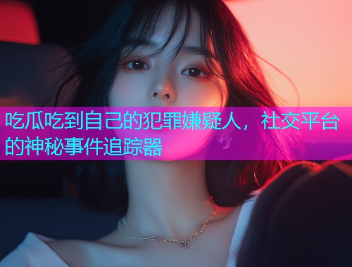 吃瓜吃到自己的犯罪嫌疑人，社交平台的神秘事件追踪器